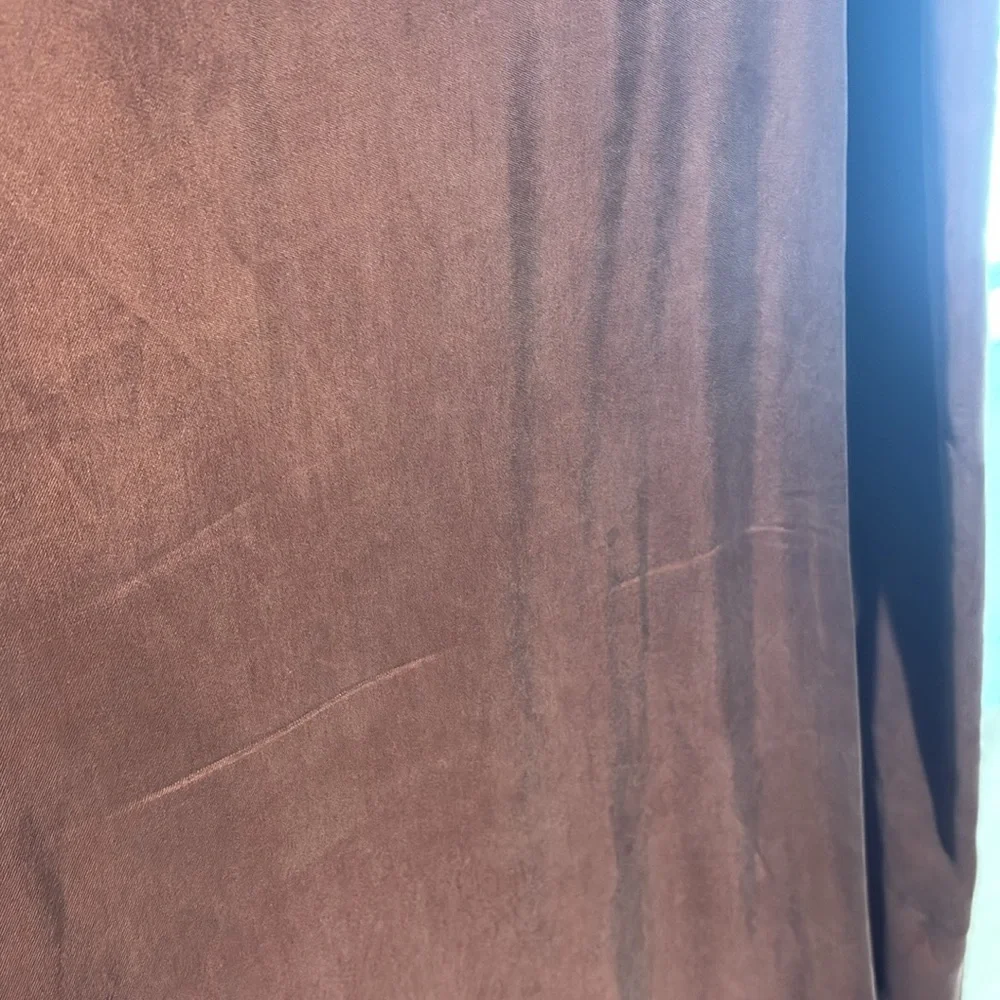 SOLD EUC Jenni Kayne Rip Slip Dress Sz L in limited edition brown - Picture 2 of 6